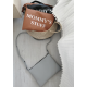 GREY BABY'S STUFF LEATHER BAG MOMMY&STROLLER 