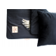 S/M BLACK WINGS SET Velvet Blanket + Pillow