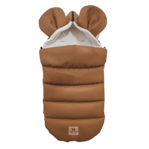 CHESTNUT MOUSE LEATHER FOOTMUFF