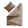 M/L COCOA MUSLIN BLANKET + PILLOW