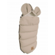 NATURAL BEIGE MOUSE LEATHER FOOTMUFF