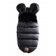 Black Mouse S/M czarny ŚPIWOREK do wózka beżowy śpiworek z uszami uszy zimowy śpiworek uszy