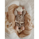 Fizjo Kokon Teddy kokon niemowlęcy kremowy biały nude baranek gniazdo niemowlęce gniazdko snuggle me organic huggles republic 